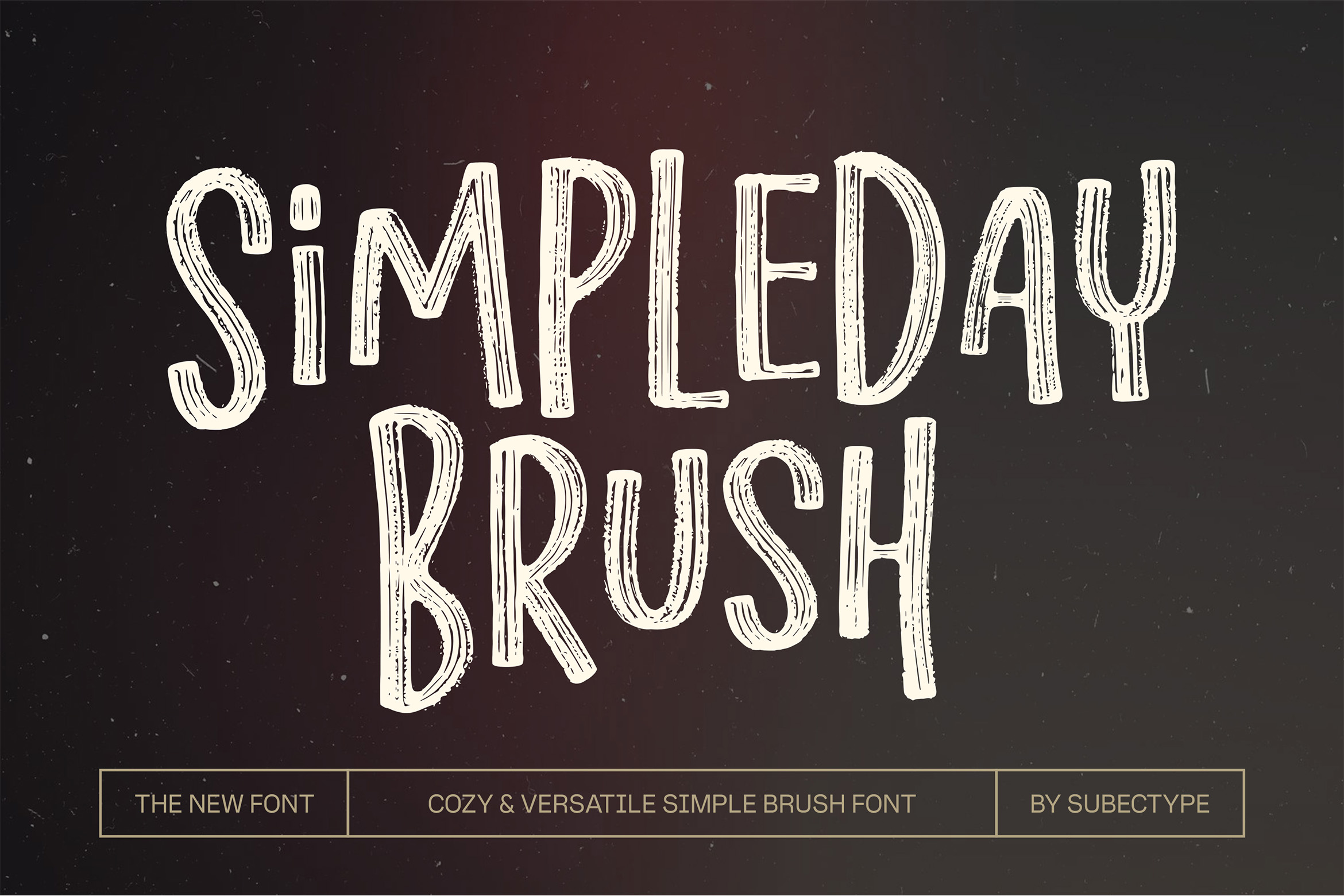 Simpleday Brush – Fun Brush Font