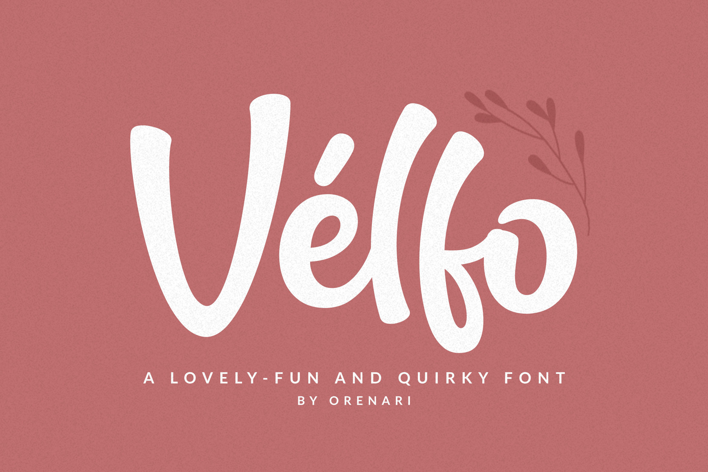 Velfo – Cute Script Font
