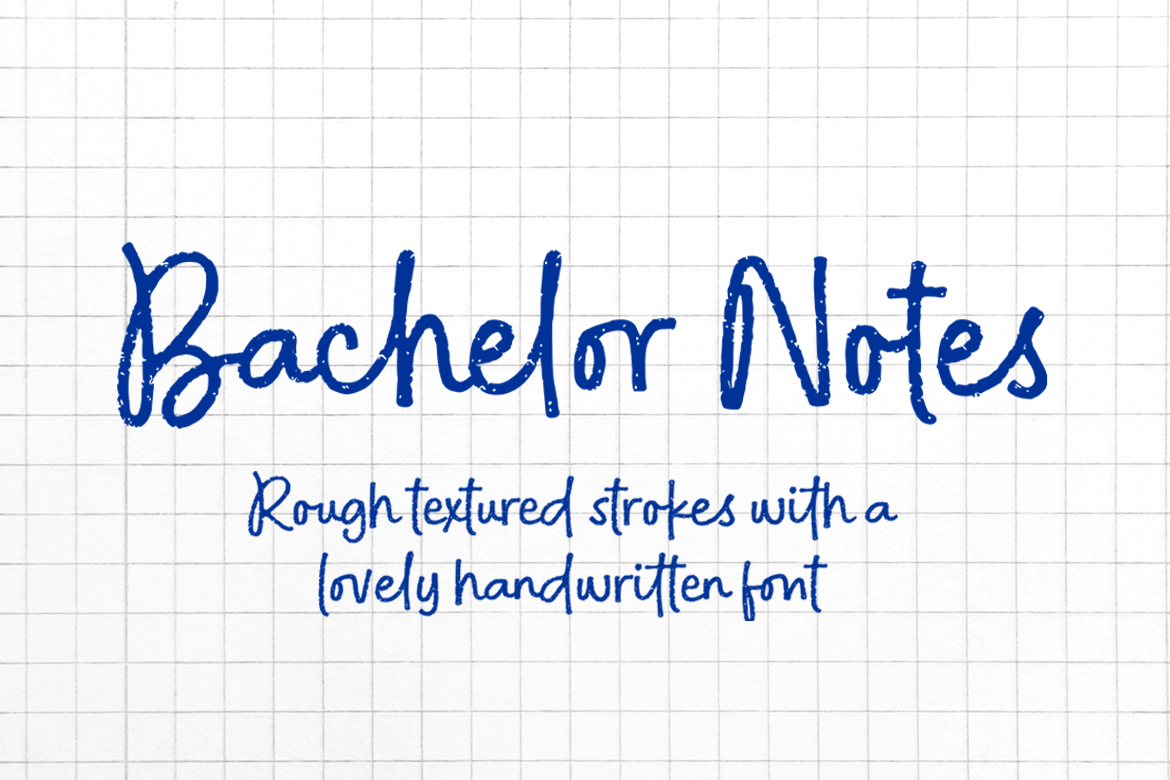 Bachelor Notes – Rough Handwritten Font
